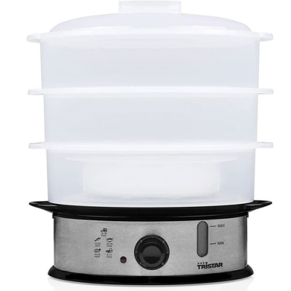 Cuiseur Vapeur TRISTAR VS-3914 1200W - Inox Cuiseur Vapeur TRISTAR VS-3914 1200W - Inox